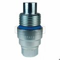Dixon DQC VEP Female Plug, 2-1/2-12 Nominal, Female O-Ring Boss End Style, Steel, Domestic VEP16OF16